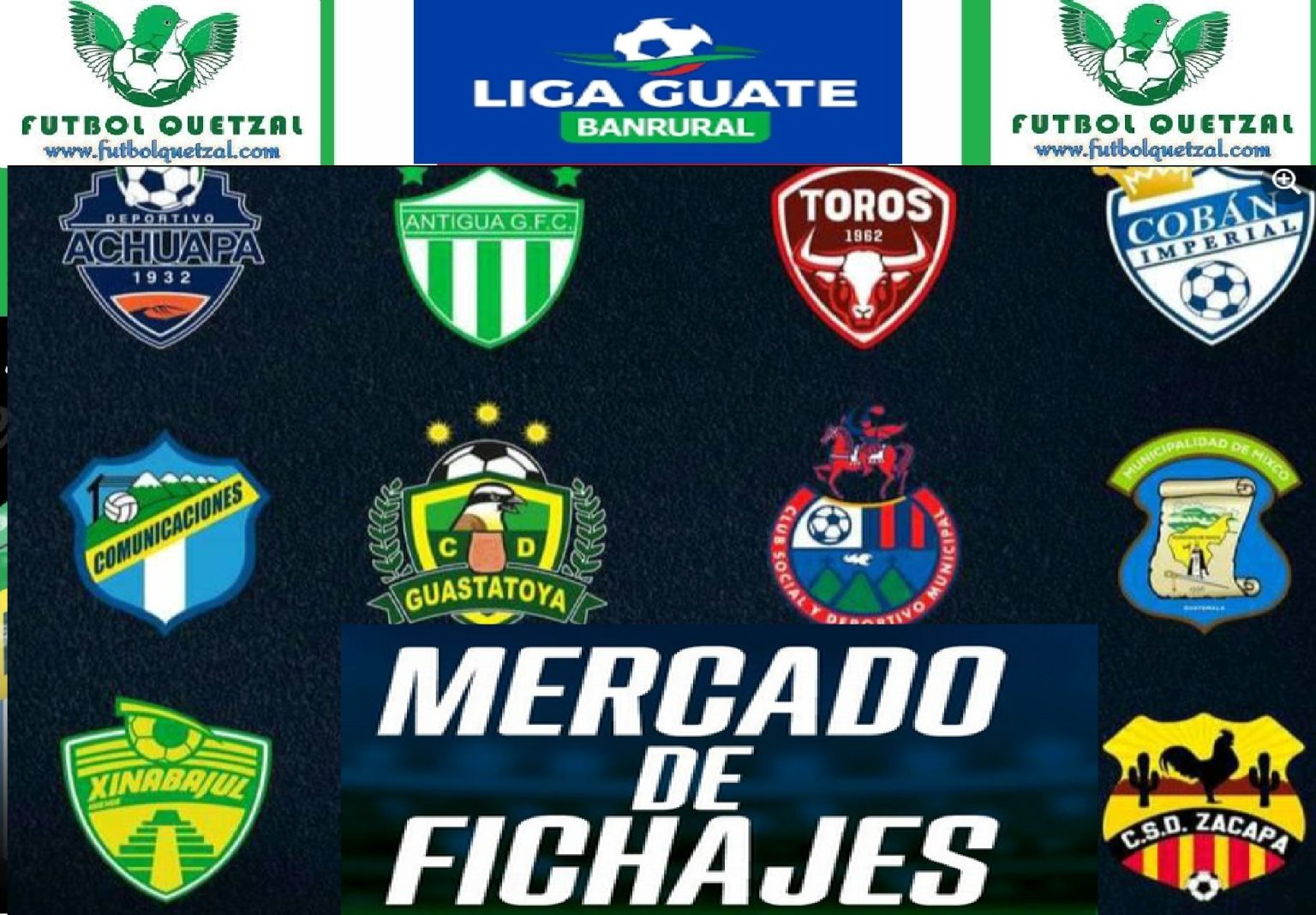 Las Altas y Bajas de la Liga Nacional del Fútbol de Guatemala para el ...