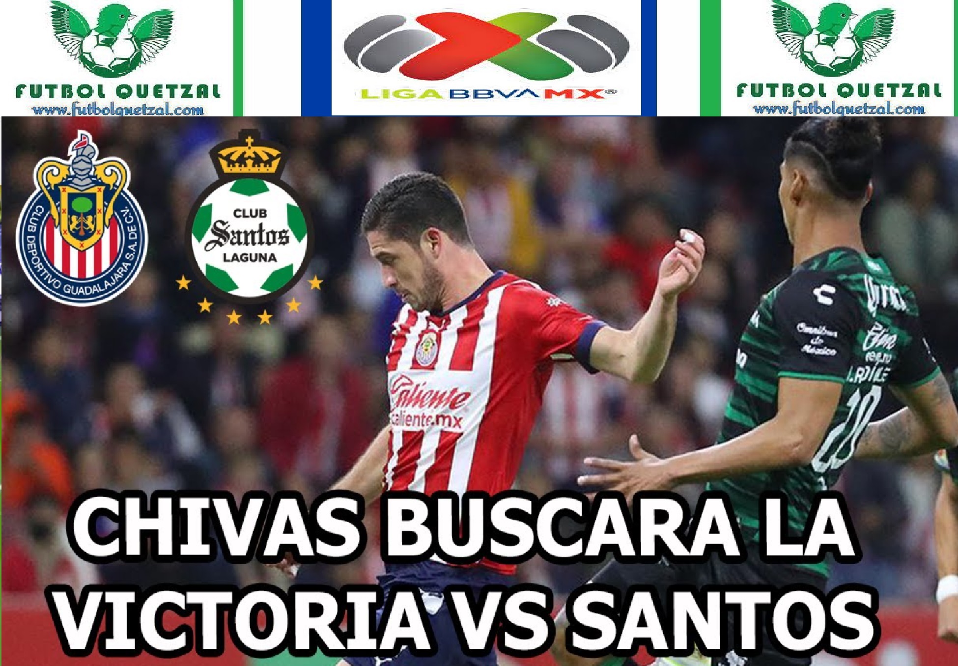 Chivas del Guadalajara vs Santos Laguna EN VIVO Clausura 2024 Liga MX