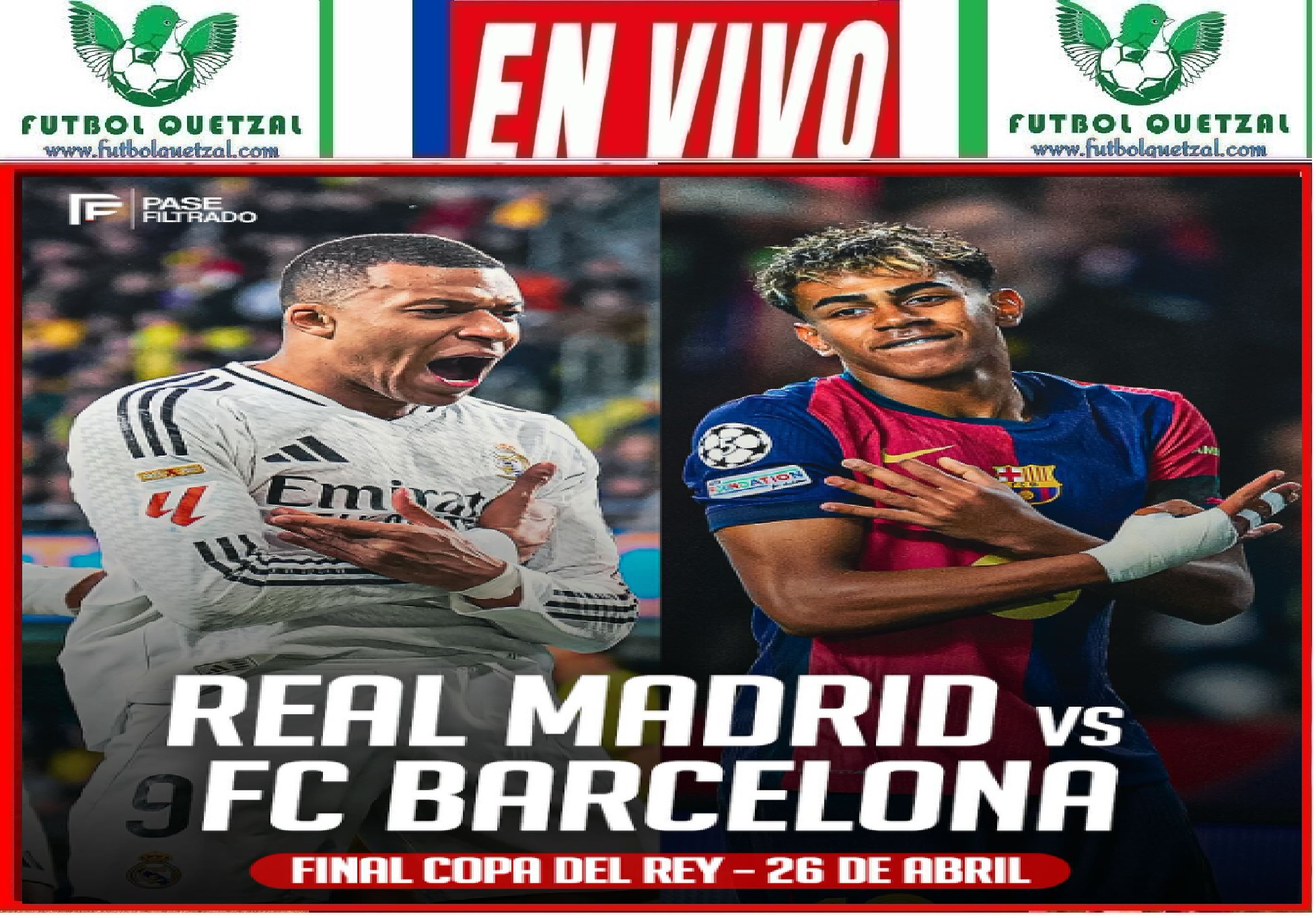 VER Barcelona vs Real Madrid EN VIVO GRATIS por la Final de Copa del ...