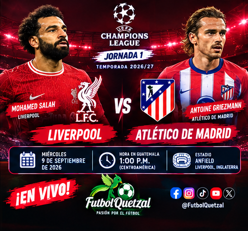 Liverpool VS Atletico De Madrid EN VIVO